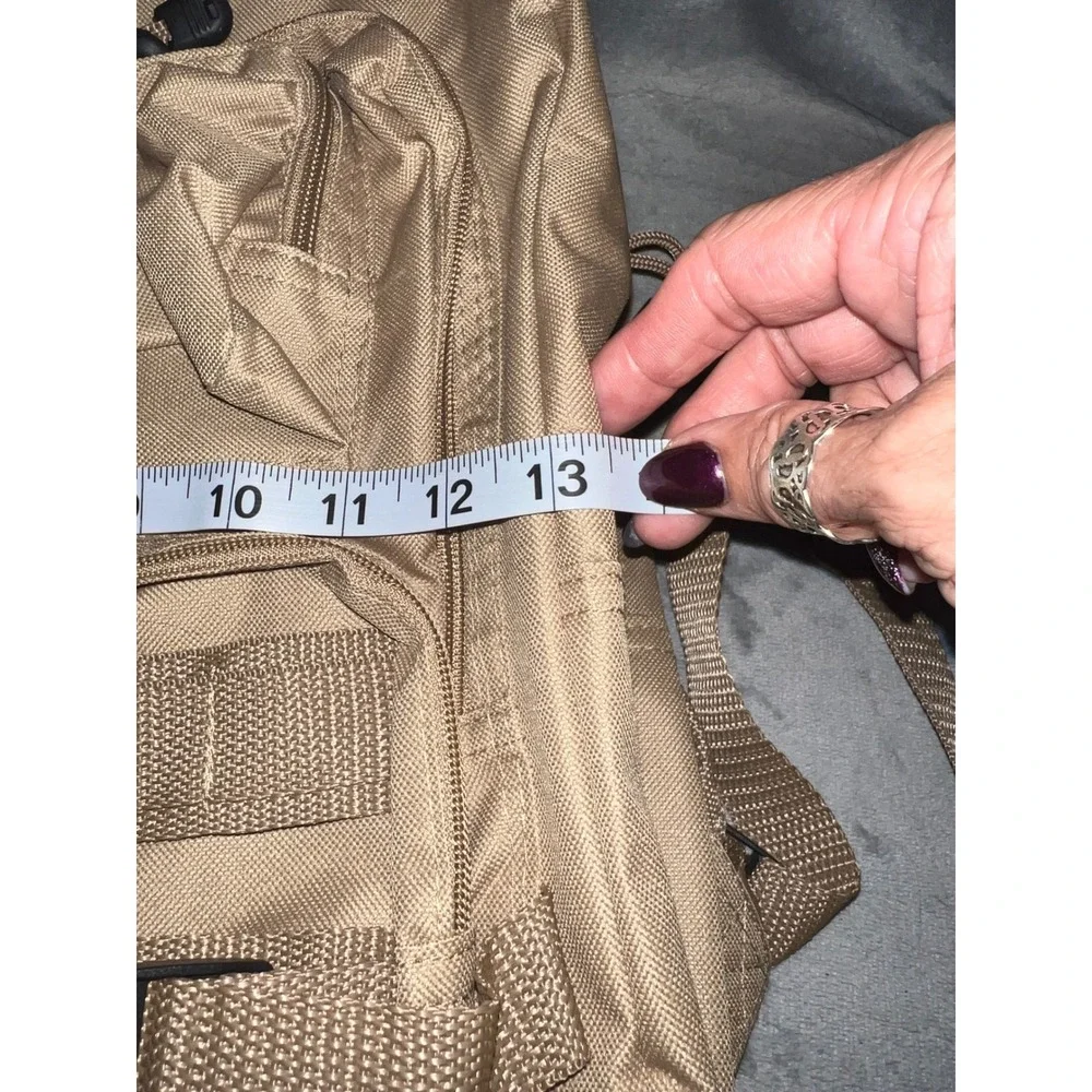 NRA Tactical Backpack Tan MOLLE Utility Daypack Travel Hiking Gear Bag Large